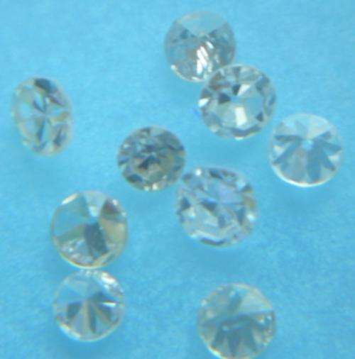 10  White Round Brilliant Cut +-0.015 ct each / colour J/M SI1