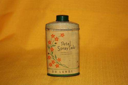 Petal Spray Talc, never to repeated again.