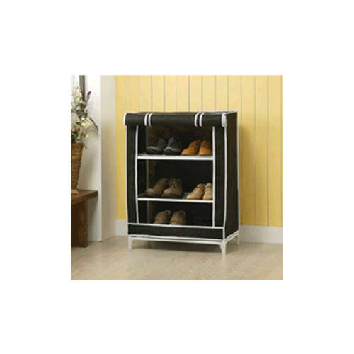 Shoe storage with cover shelves