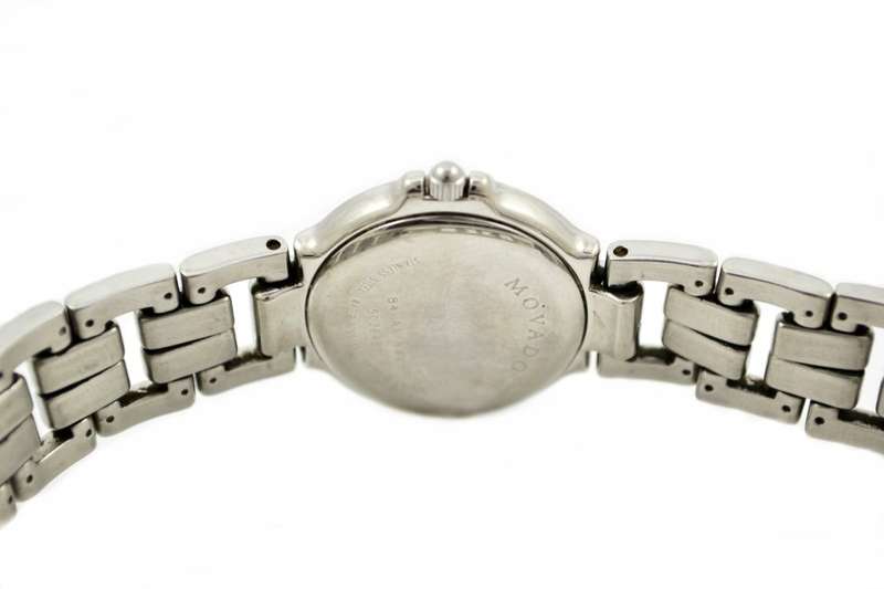 Vintage Movado Museum Stainless Steel Quartz 84 A1 844 Ladies Watch 1042