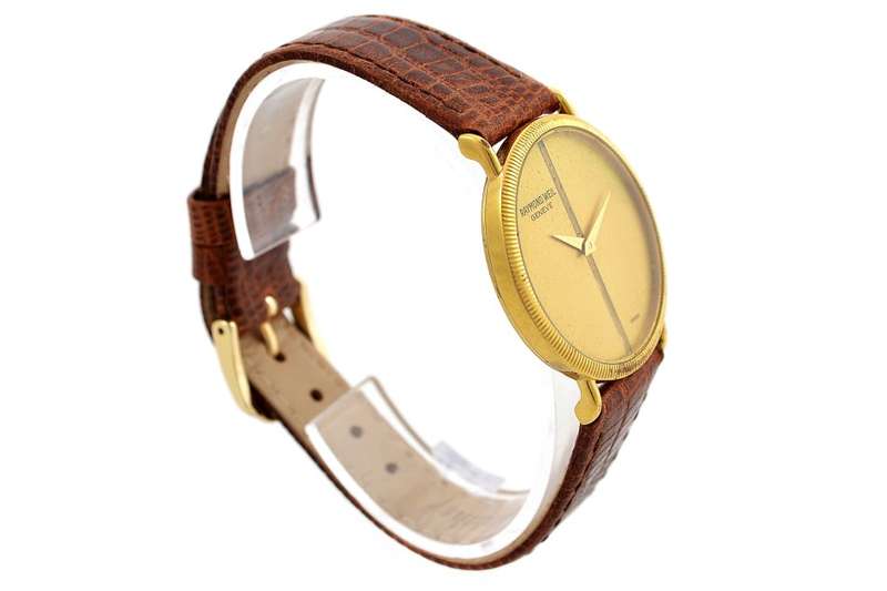 Vintage Raymond Weil 18kt Gold Plated Hand Winding Midsize Watch 1058