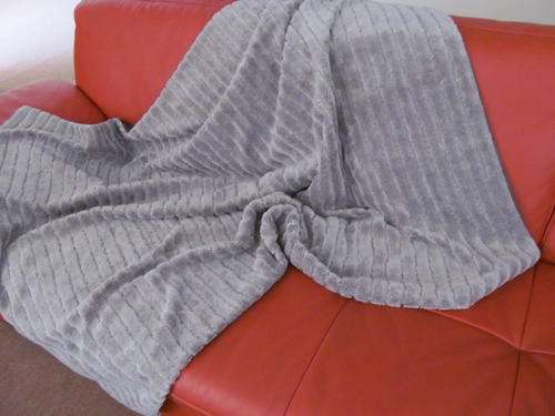 HAND CRAFTED FAUX FUR THROW