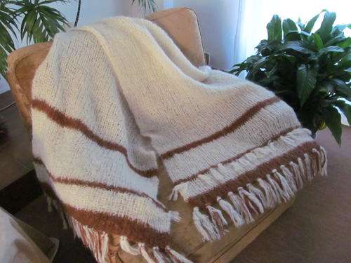 HAND KNITTED GENUINE MOHAIR PASHMINA