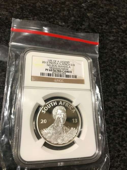 2013 Protea R1 - Nelson Mandela - PF 69 Ultra Cameo