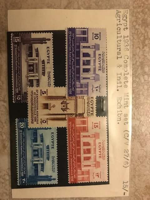 1936 - Complete mint set (C/V 27/6) Agriculture