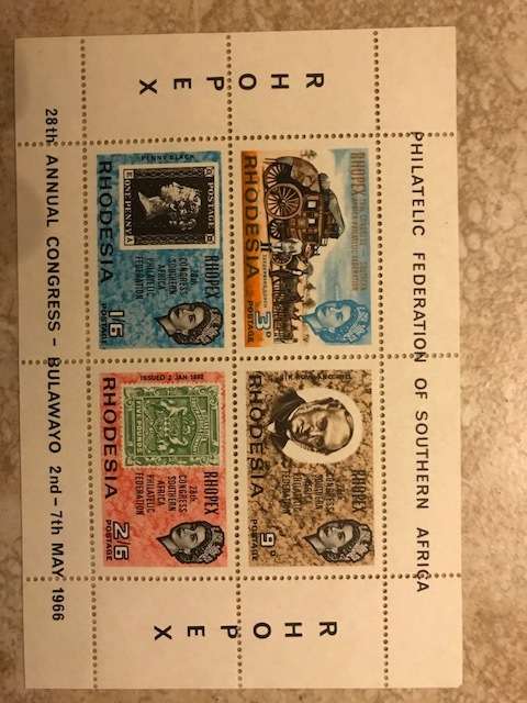1966 28th Annual Congress Bulawayo - Philatelic federation of Southern Africa