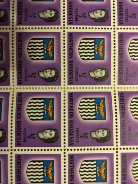 1/2D Northern Rhodesia (1 bid for all 120 Stamps)