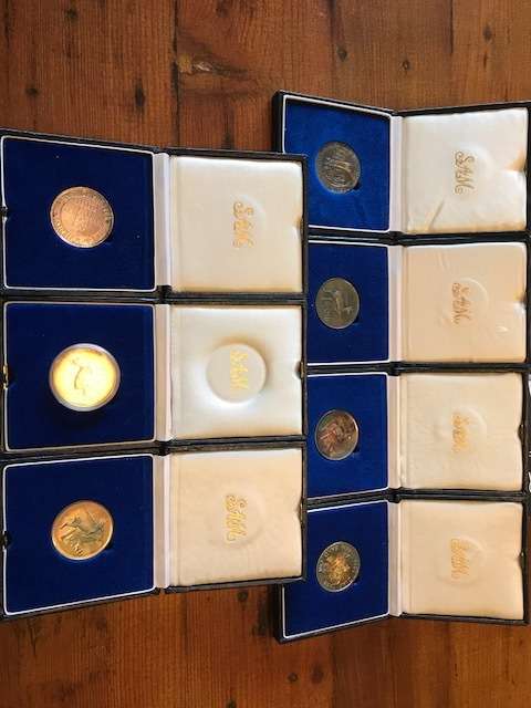 Collection of 7 Silver proof R1 - One bid takes all - Value R 1 300