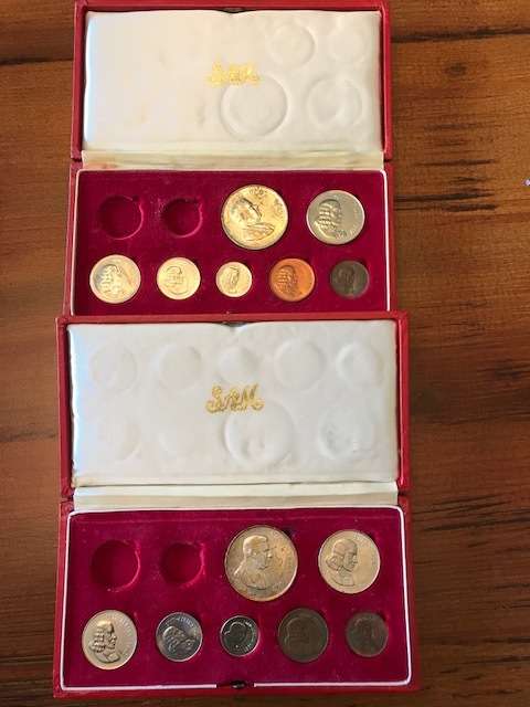 Two 1967 sets with alternative language - Book value R 21 000