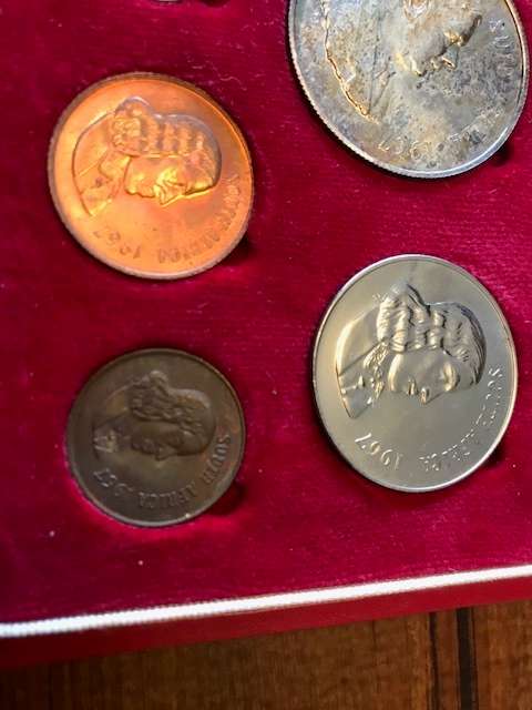 Two 1967 sets with alternative language - Book value R 21 000