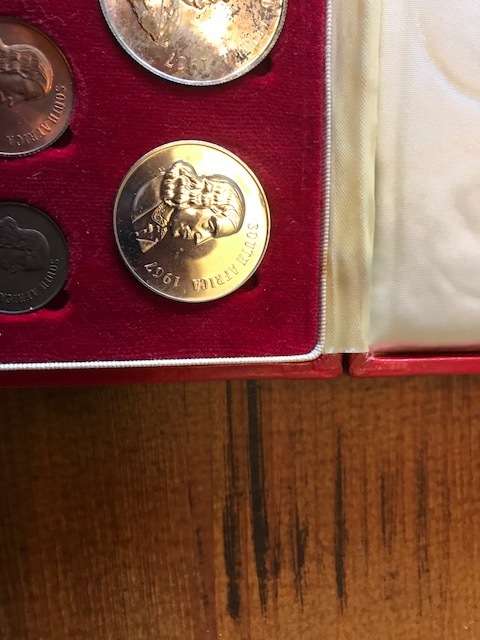 Two 1967 sets with alternative language - Book value R 21 000