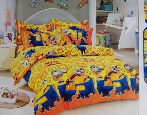 Minions Character 3/4 Duvet Set with Sheet