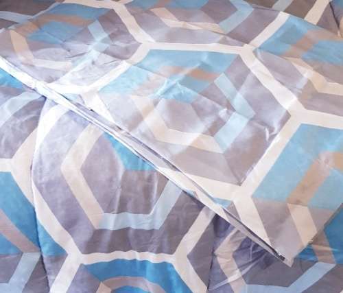 Blue and Grey Queen Comforter
