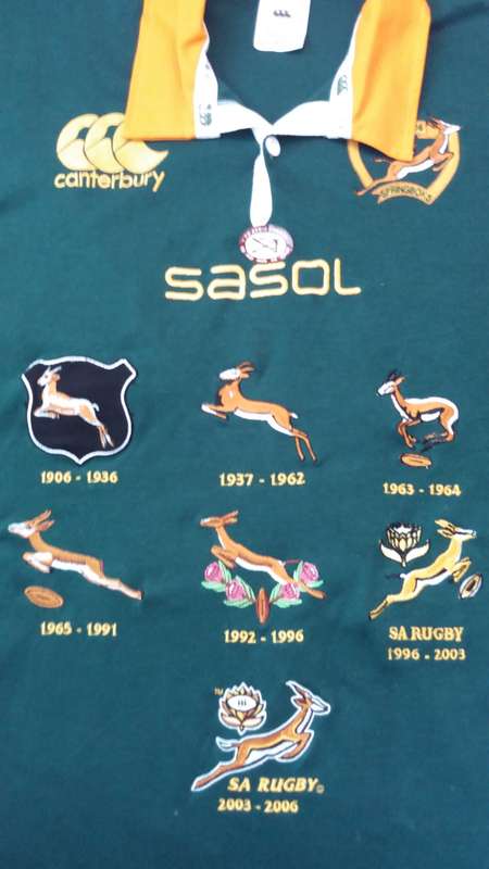 Limited Edition Springbok Centenary Rugby Jersey:1906 - 2006 *CERTIFIED LIMITED EDITION (1689/3000)*