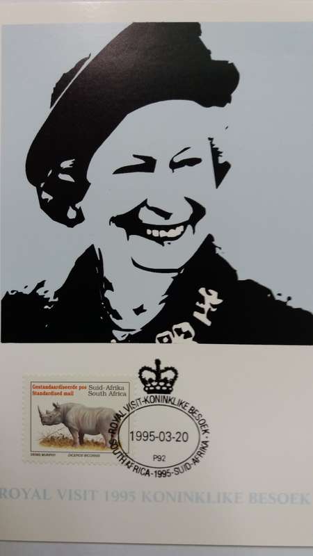 South Africa 3 x Post Cards Royal Visit Commemoration Queen Elizabeth 1995