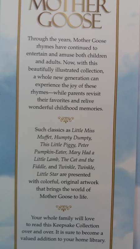 Mother Goose Keepsake Collection Nursey Rhymes * Large hard cover book 96 pages*