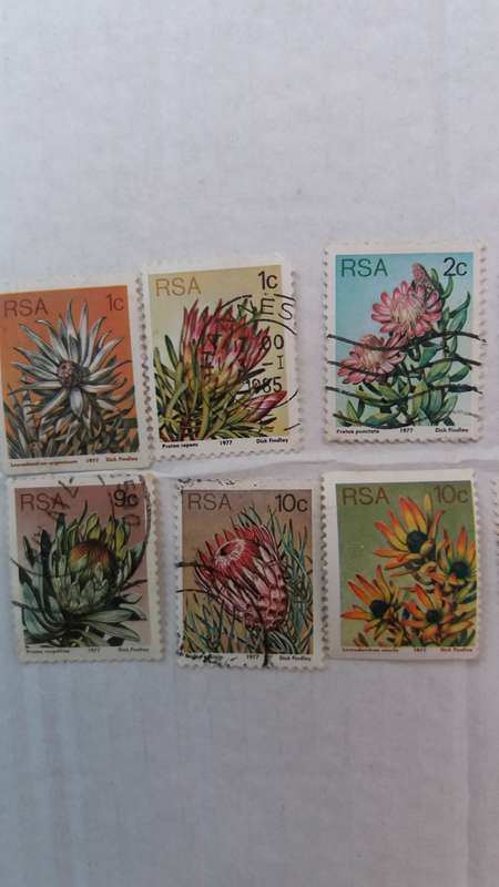 South Africa 1977 Protea 3rd Definitive issue Stamps * 18 x single stamps*