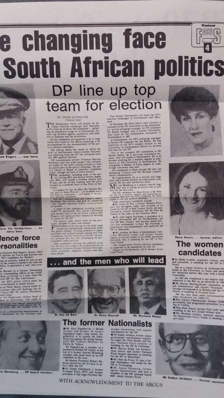 Democratic Party 1989 Election Pamphlet