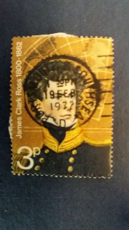 Great Britain 1972 James Clark Ross 3 P Stamp