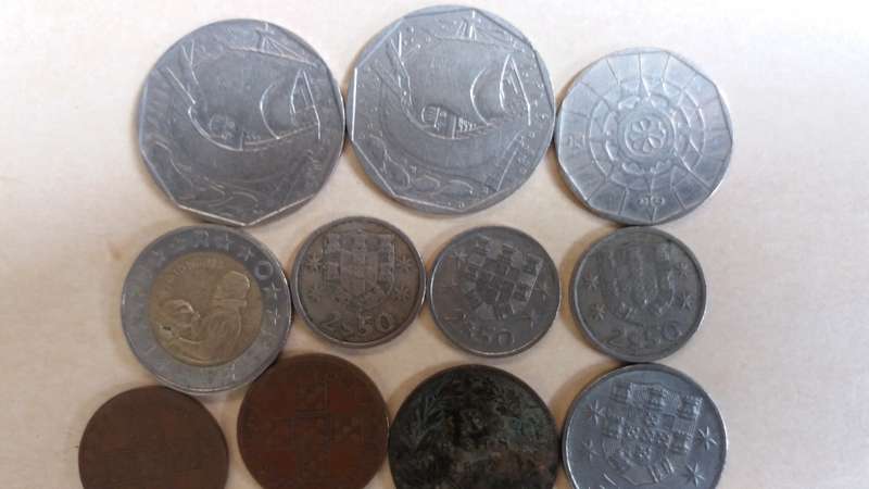 Portugal Various Coins from 1974 to 1990 including 1882 10 reis * Coins x 16*