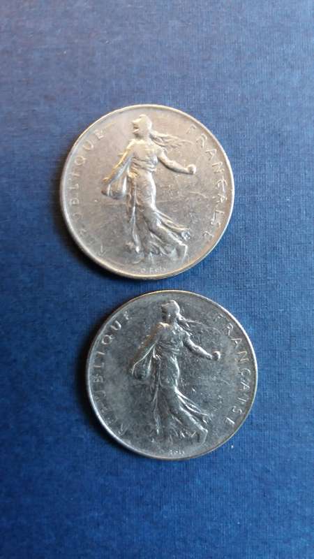 France 1960 &  1964 1 Franc * 2 x coins*