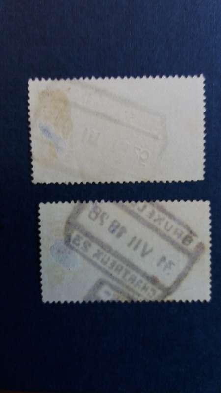 Belgium Spoorwegen  chemins 1921 stamp * 2 x stamps*