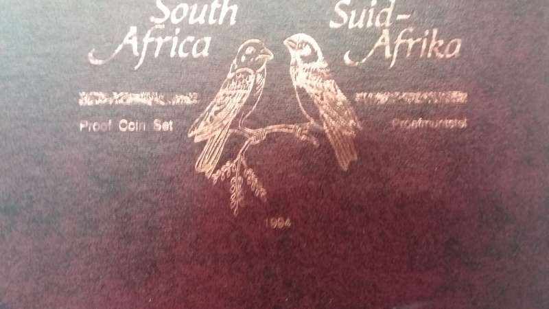 South Africa 1994 Proof Coin Set Capsule in original box with sparrows  * Mintage 5804*