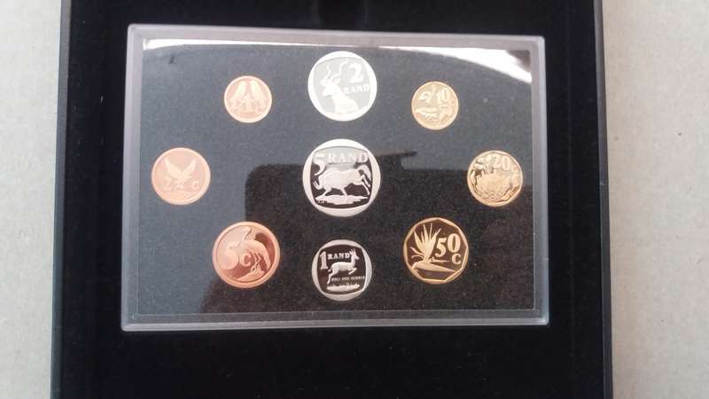 South Africa 1994 Proof Coin Set Capsule in original box with sparrows  * Mintage 5804*