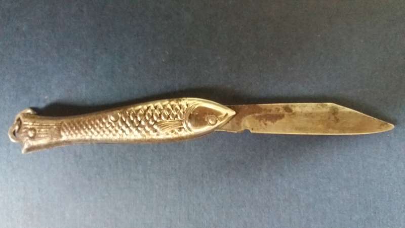 Rare Vintage Collectable Okapi Fish Vintage folding knife Original Made in Germany