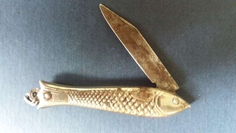 Rare Vintage Collectable Okapi Fish Vintage folding knife Original Made in Germany