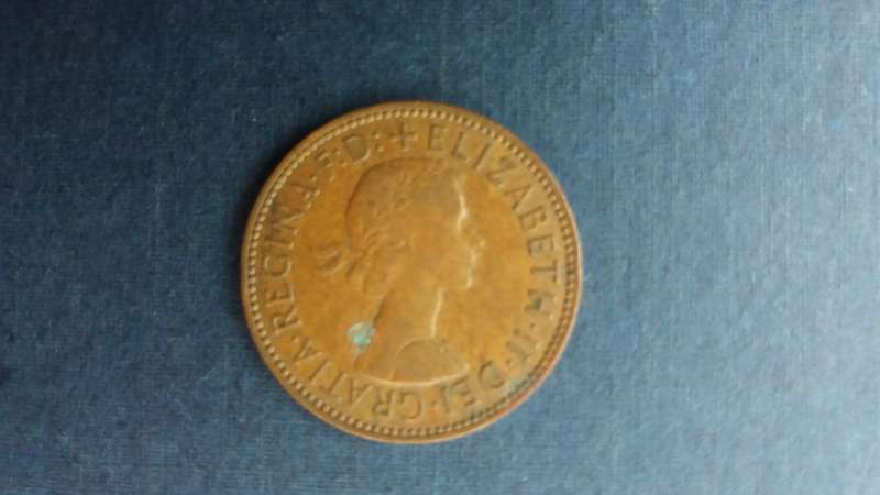 United Kingdom 1959 1/2 Penny * Queen Elizabeth 2nd*