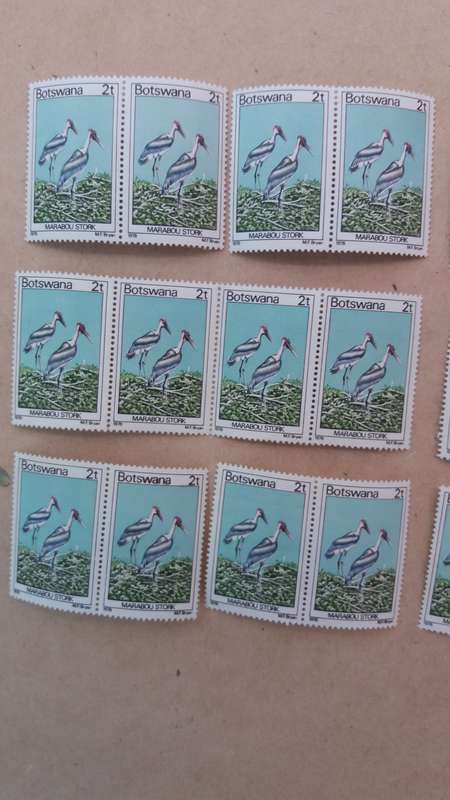 Botswana 2t Marabou Stork 1978 * 16 unused stamps *