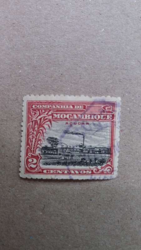 Mozambique 1918-1931 2 Centavos - Sugar Refinery