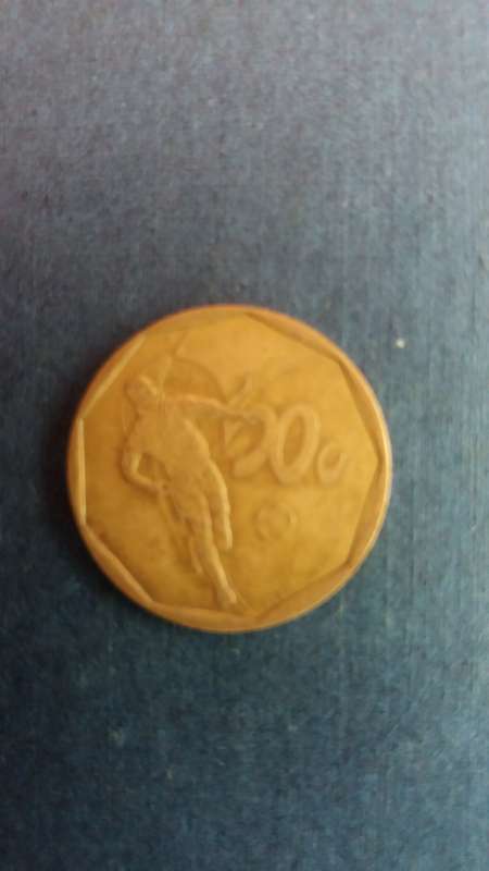 South Africa 2002 50 cents - 10 years of South African football team `Bafana Bafana`