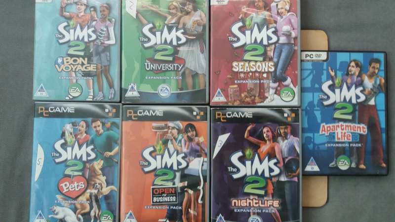The Sims 2 Combo - 7 Expansions pack games