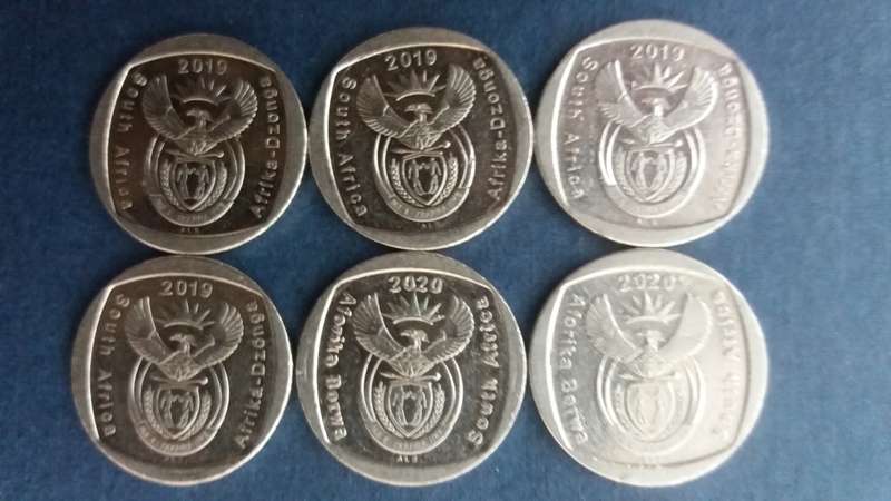 South Africa 2019/2020 R2 Rights Coins * 6 x Coins*