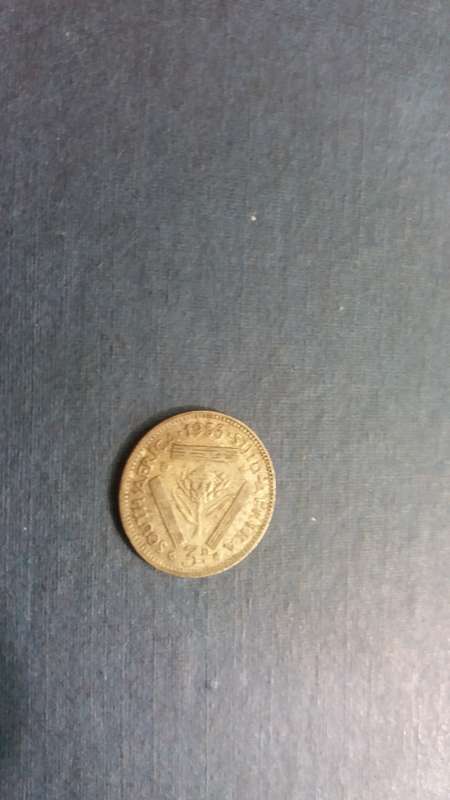 South Africa 1953 3 Pence * 50% Silver*