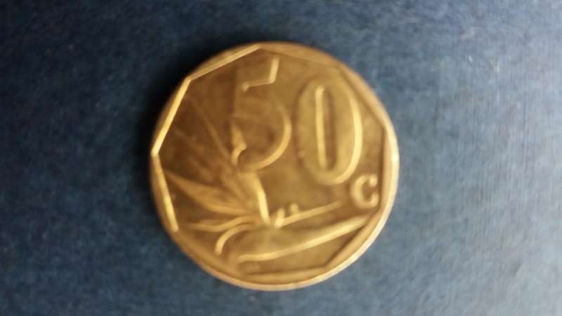 South Africa 2016 50 cents *AU/UNC condition*