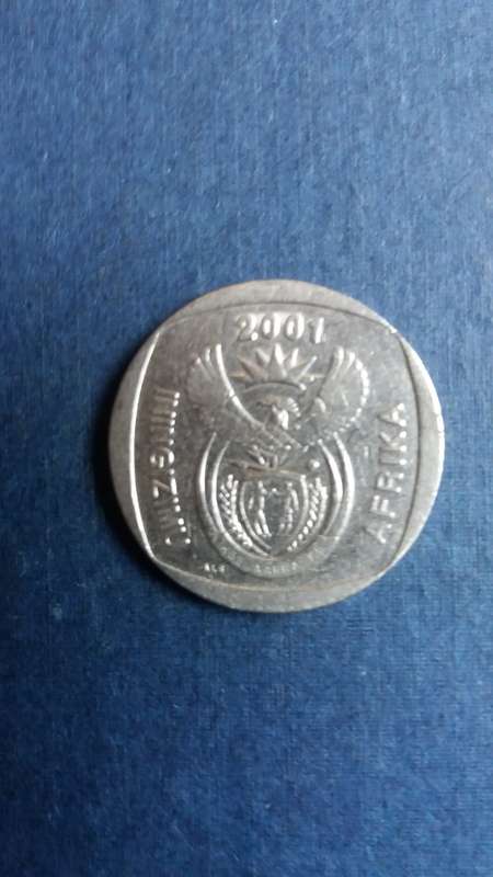 South Africa 2001 R5 - Mintage 2 million
