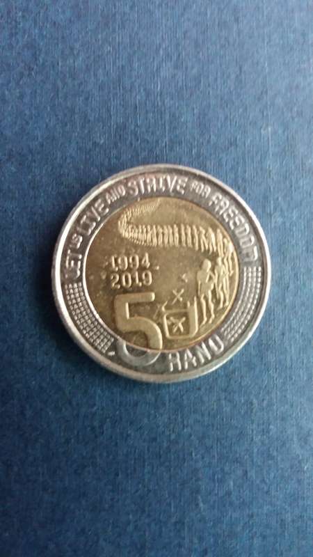 South Africa 2019 R5 - 25 Years of Constitutional Democracy *AU/UNC condition*