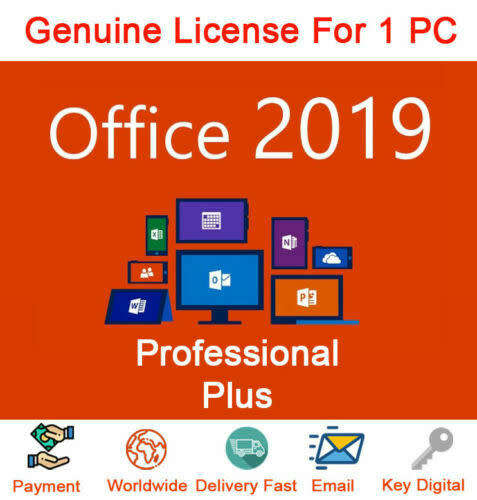 Genuine Microsoft Office 2019 Professional Plus Activation Key License