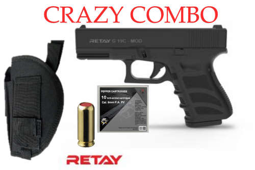 (PROMOTION) Retay Glock G19c Blank Pistol