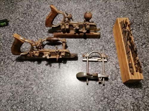 Stanley No55/45 and Record No043 combination planes
