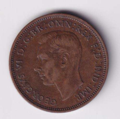GREAT BRITAIN - GEORGE VI HALF PENNY 1938 - BRONZE