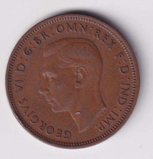 GREAT BRITAIN - GEORGE VI HALF PENNY 1937 - BRONZE