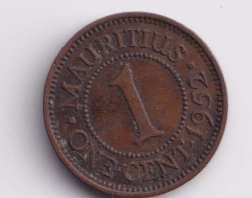 MAURITIUS ONE CENT 1952 - SEE SCANS