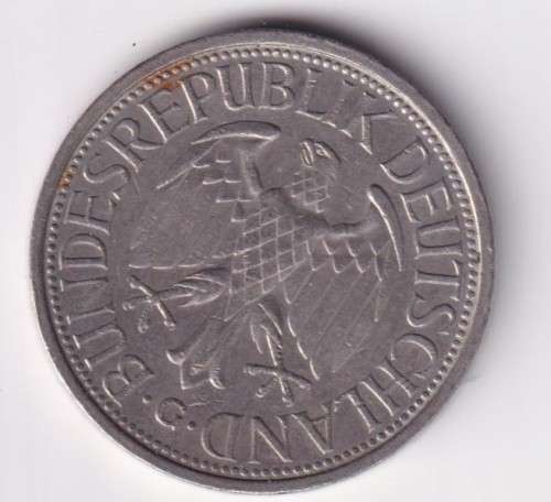 GERMANY 1 DEUTSCHE MARK 1977 - SEE SCANS