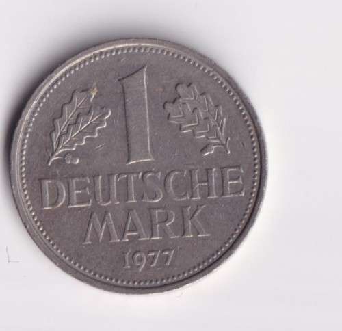 GERMANY 1 DEUTSCHE MARK 1977 - SEE SCANS