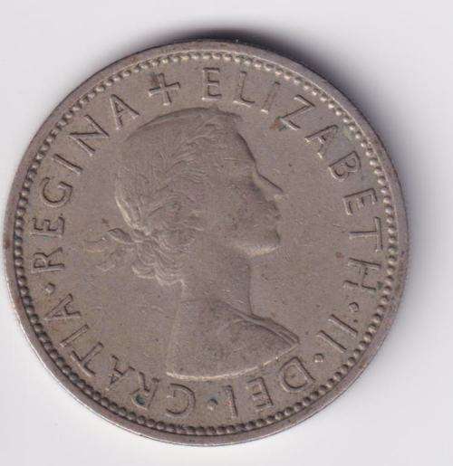 GREAT BRITAIN TWO SHILLINGS `FLORIN` 1964 KM#906 COPPER/NICKEL - SEE SCANS