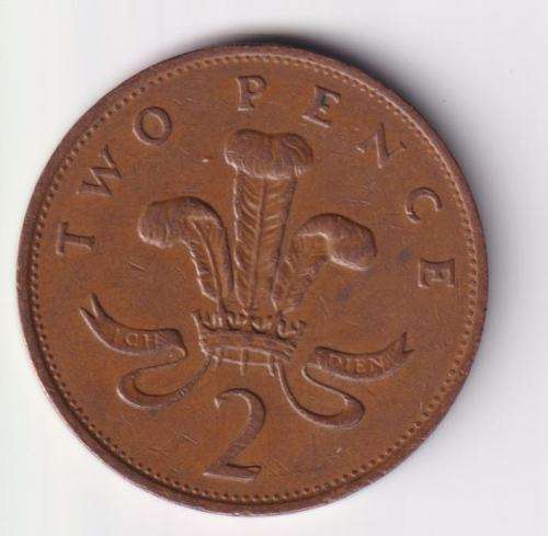 GREAT BRITAIN NEW 2 PENCE 1988 KM#916  BRONZE - SEE SCANS